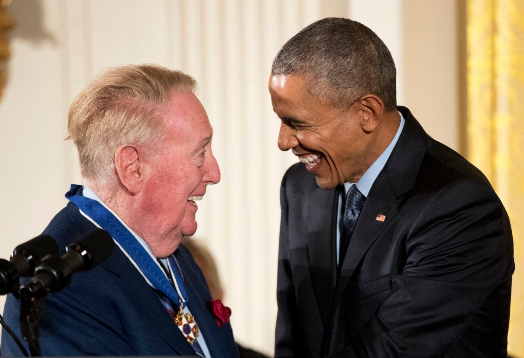 Barack Obama, Vin Scully